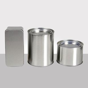 金属罐1-4.2元 金属马口铁圆型空白罐 长方型空白铁盒通用包装
